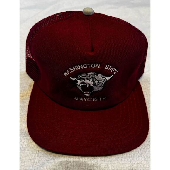 Washington State University Cougars Hat New Era Snapback Vintage - Picture 1 of 5